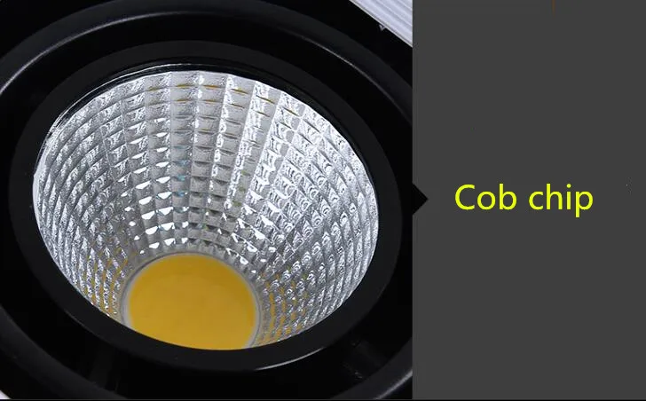 2 шт. COB светодиодный светильник 15 Вт поверхностного монтажа Диммируемый светодиодный потолочный светильник лампы точечного освещения квадратный вращение светодиодный светильник AC85-265V