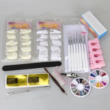 13* Pro Набор инструментов для маникюра прямоугольные пилочки для ногтей кисть накладные Стразы для ногтей жемчужные аксессуары набор для дизайна ногтей