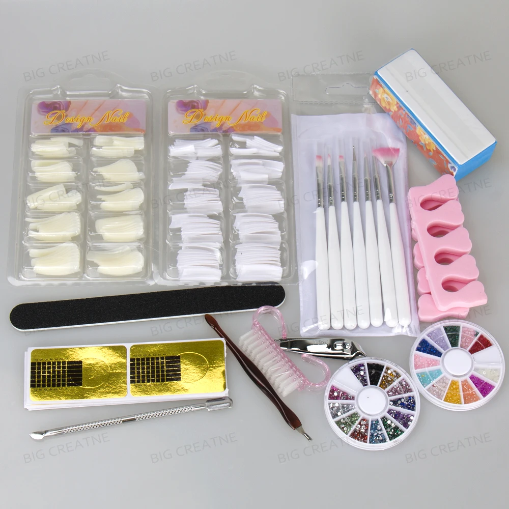 13 * Pro Manicure Tools Kit Rectangular Nail Files Brush