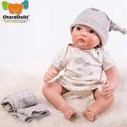 OtardDolls милая кукла новорожденного ребенка PP хлопка тела 50 см силикона Reborn Baby куклы реалистичные подарок для новорожденного, для младенца