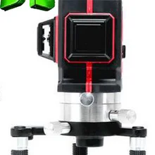 Красный 3D лазерный уровень, перекрестный лазер, самонивелирующийся 3D лазерный маркер