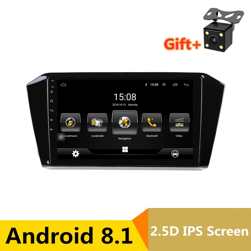 

10" 2.5D IPS Android 8.1 Car DVD Multimedia Player GPS For Volkswagen VW Passat B8 2016 2017 2018 audio radio stereo navigation