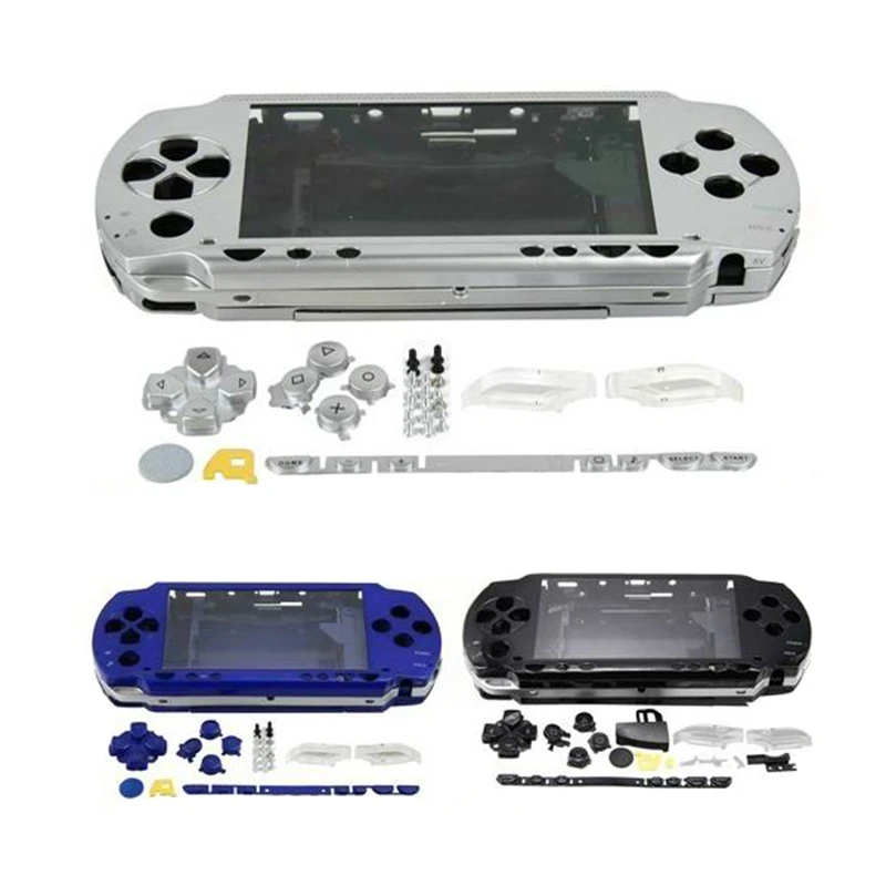 Полный Корпус ремонт мод чехол+ кнопки Замена для sony psp 1000 консоли