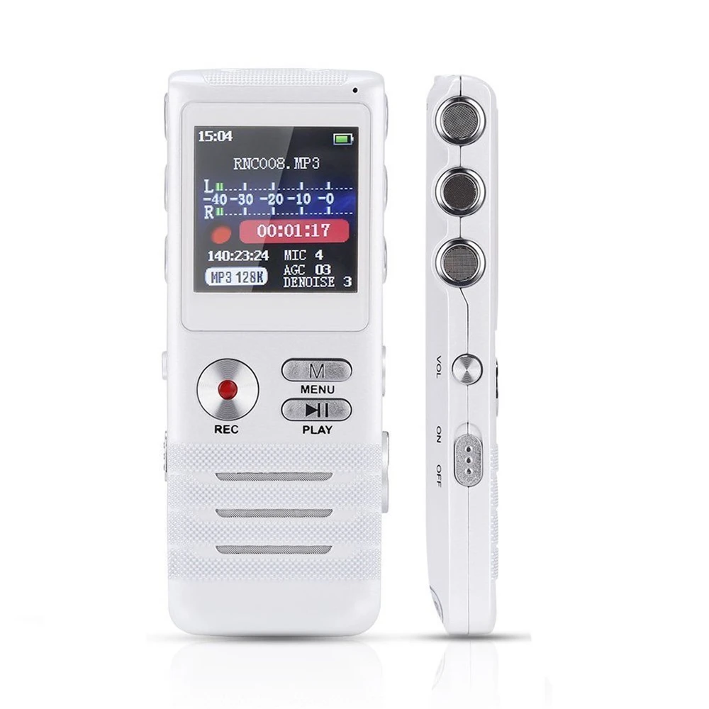 

YIXIANG Digital Voice Activated Recorder Double Microphone HD Recording 8GB Memory Noise Cancelling Premium Dictaphone