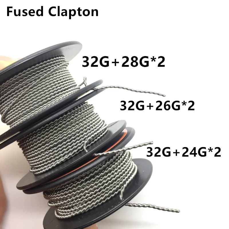 E-XY A1 SS316L Ni80 Alien плавленый Клэптон сопротивление нагревательный провод DIY катушка для RDA RTA RDTA электронная сигарета Vape распылитель