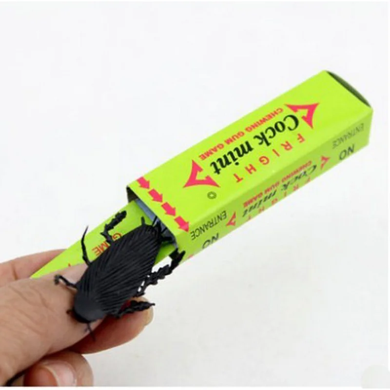 1pcs Personality  Novelty Toys Simulated Chewing Gum Children Scary Toys Terrorist Cockroach April Fool's Day Toys Christmas