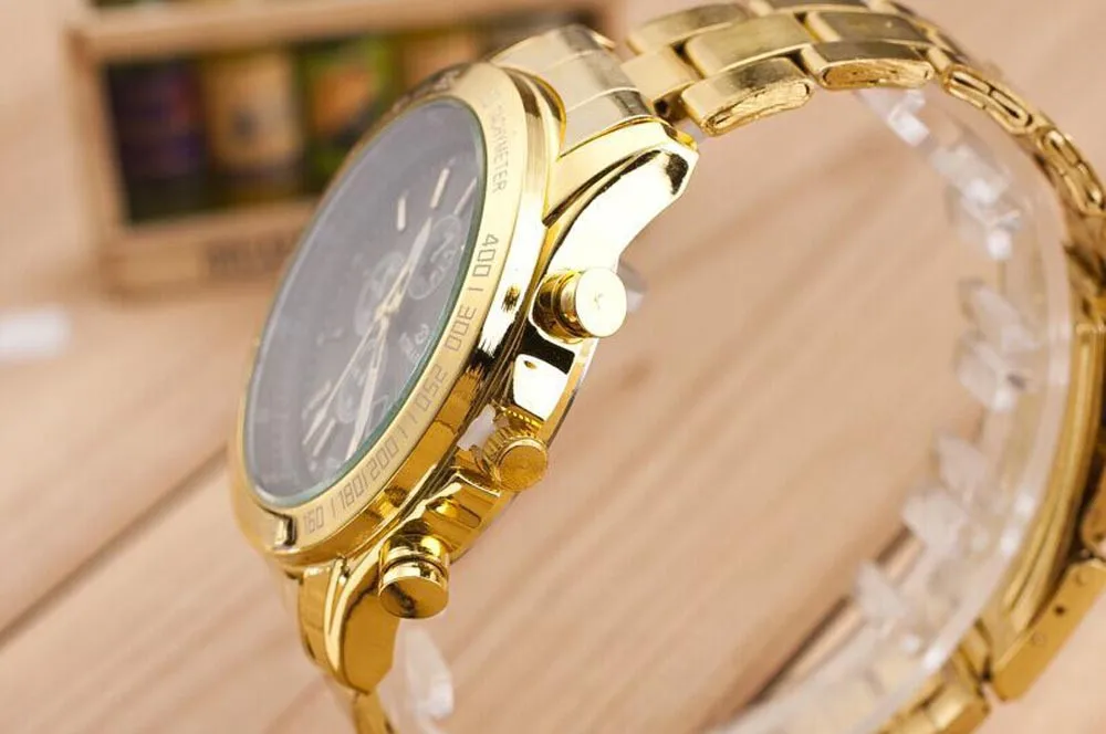 Zerotime#501 новые наручные часы мужские из нержавеющей стали часы Аналоговые Кварцевые Move Мужские t Роскошные наручные часы Топ Золото