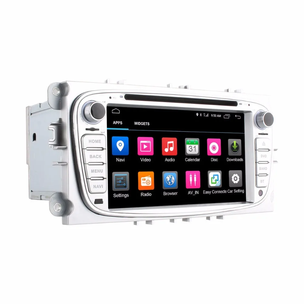 Cheap Octa Core Android 6.0 2GB RAM Car DVD GPS Radio Player For Ford Mondeo Focus C S MAX 2007 2008 2009 2010 2011 Kuga Galaxy 4