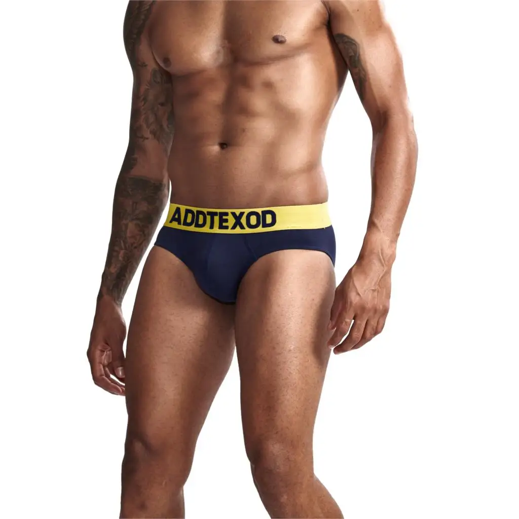 

ADDTEXOD Brand Breathable Men's Shorts Men Cotton Sexy Panties Briefs Male Underwear Underpants Slipper Panties