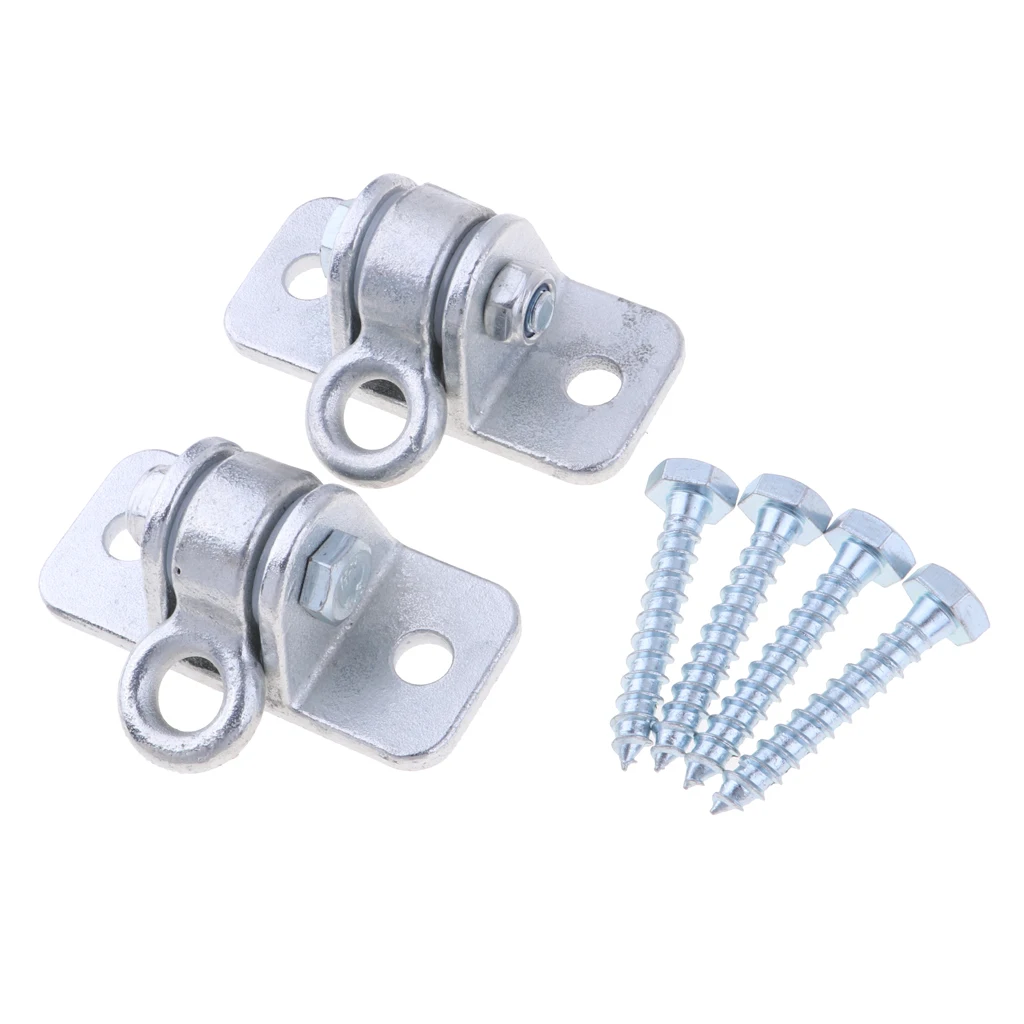 Perfeclan 1 Pair Swing Hanging Hooks Chain Anti-rust Hammock Ceiling Kits With 4 Screws for Swings Sandbag 