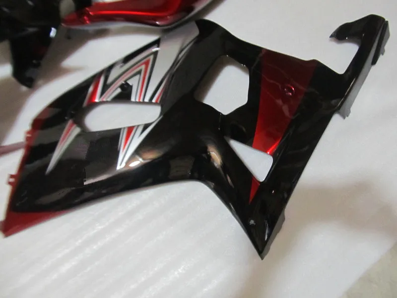 Комплект обтекателей Motorcyce для GSXR600 750 K1 01 02 03 GSXR 600 GSXR750 2001 2002 2003 Красный Серебряный