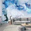 Custom Any Size Mural Blue Cloud Non-woven 3D Wallpaper Living Room Background Wall Decoration Waterproof Photo Papel De Parede ► Photo 3/6
