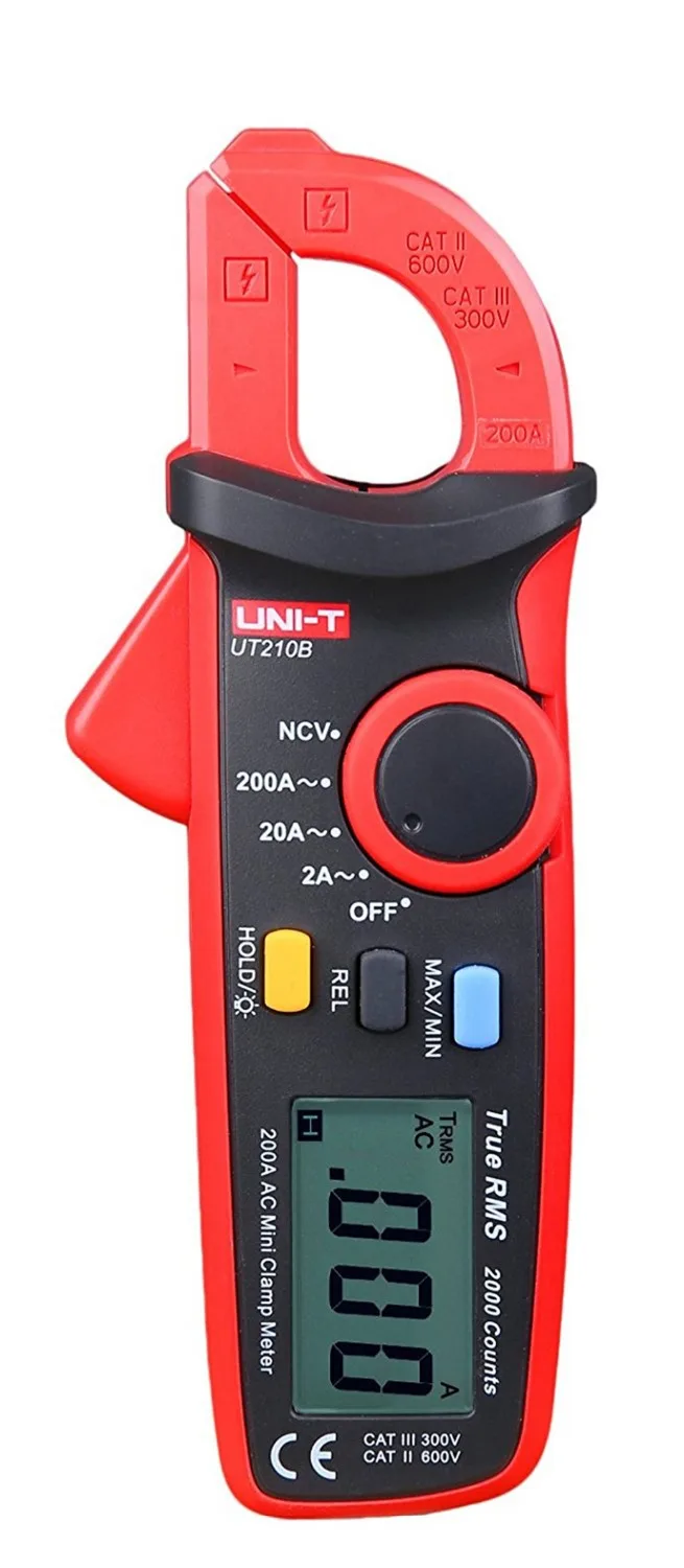 

Handheld UNI-T UT210B True RMS 200A AC Mini Clamp Meters Ammeter w/ NCV professional multitester