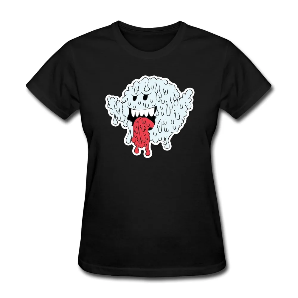 Cotton Womens T-Shirt Boo Ghost Make Your Own Short-Sleeve Women TShirts | Женская одежда