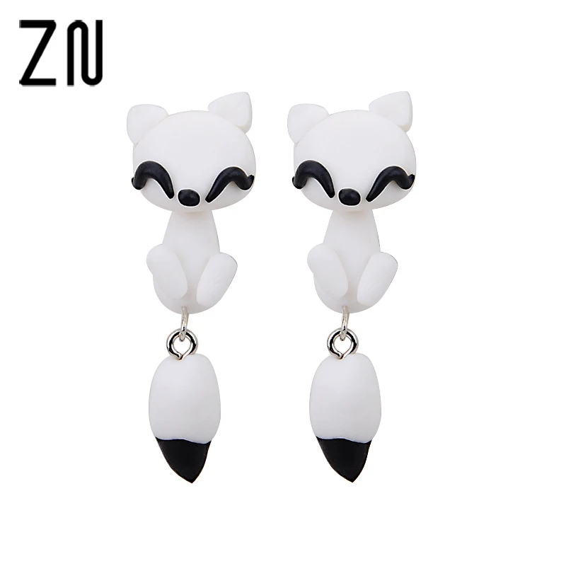 Buy ZN Fashion Creative Fine Cartoon Earrings Soft