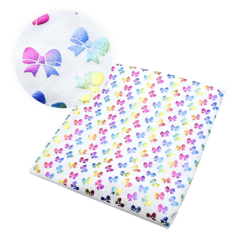 

David accessories 45x50cm Gold Bow-knot 00% Cotton Fabric for Tissue Kids home textile for Sewing Tilda Doll Cloth,c6958