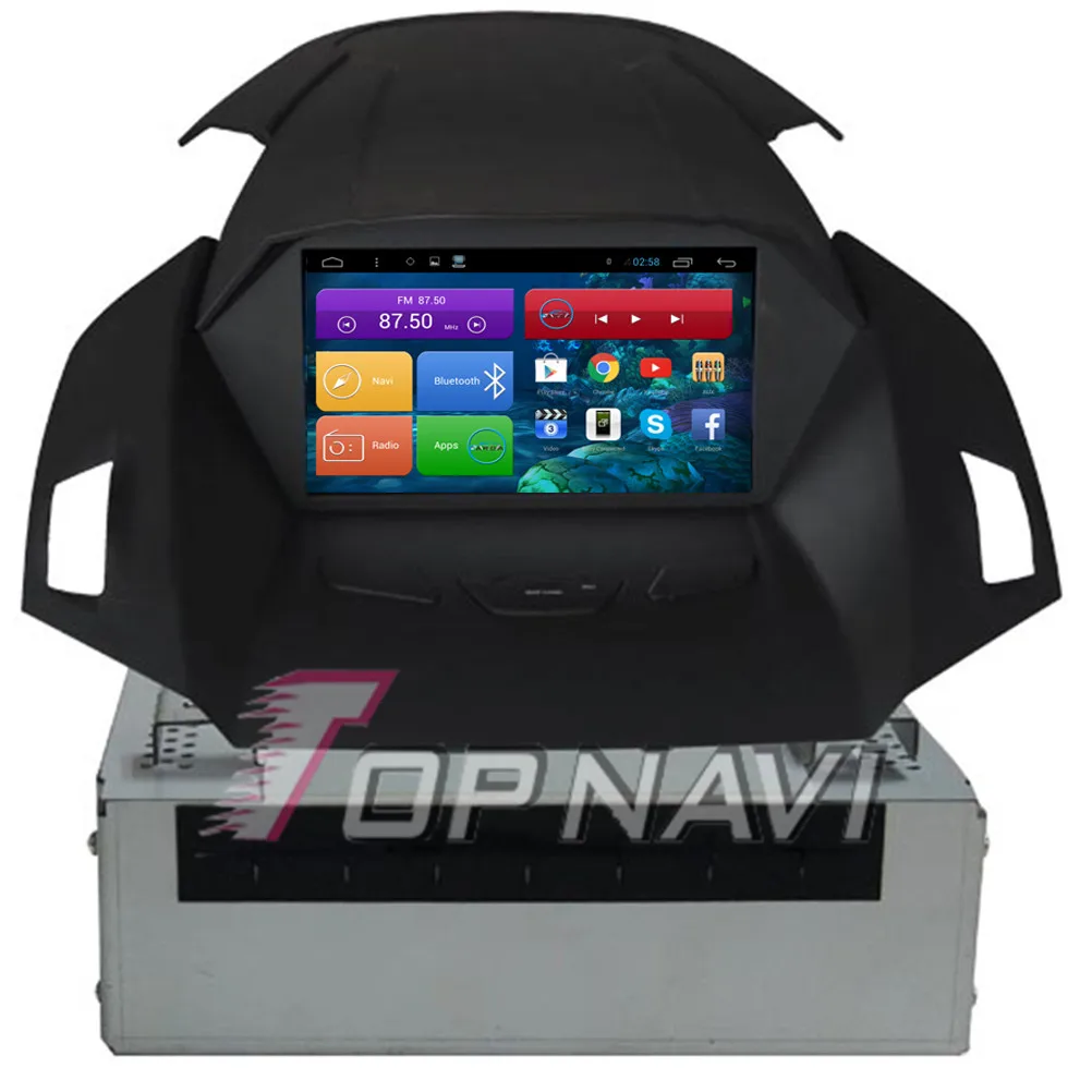 Flash Deal Topnavi 8" Quad Core Android 6.0 Car GPS Navigation for Ford Kuga Autoradio Multimedia Audio Stereo,NO DVD 8