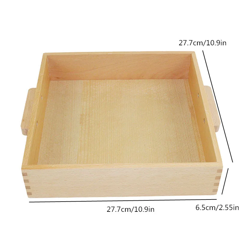  Montessori Math Teaching aids kindergarten children puzzle wooden Toys Tray for 9 Wooden Thousand C - 32976347444