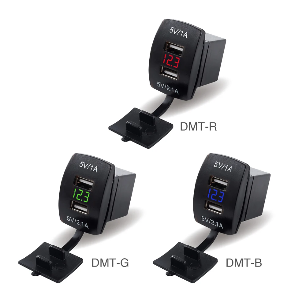 Водонепроницаемый 12 В 24 Dual USB Plug автомобильное мотоциклетные прикуривателя
