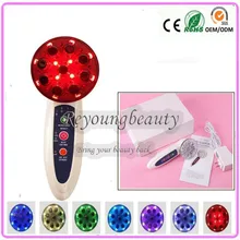 7 цветов светодиодный светильник фотонотерапия омоложение коллаген стимулирует удаление морщин Подтяжка кожи RF лазер для лица тела Красота машина
