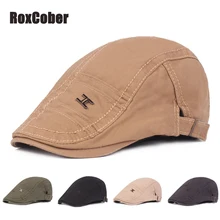 RoxCober Мужская Женская винтажная кепка газетчика плюща Гольф Вождение солнце плоская кепка таксиста хлопок головные уборы хлопковые береты кепки козырьки 363