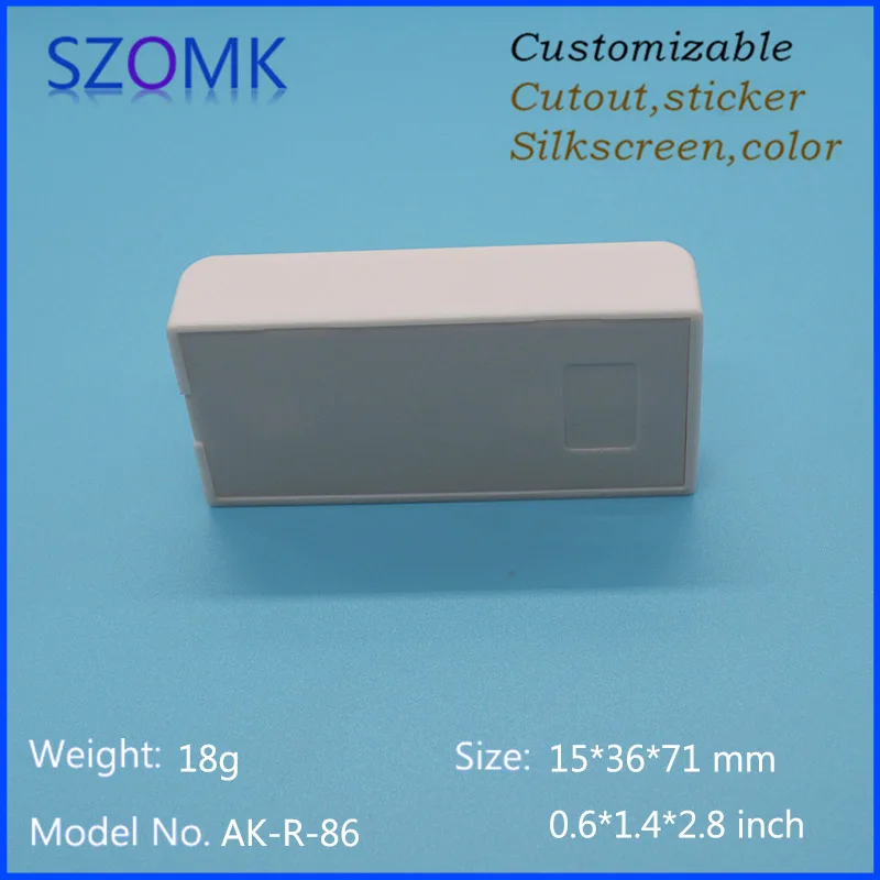 szomk IC card reader plastic enclosure for electronics project plastic sensor junction box distribution box instrument case plastic housing for pcb (3)