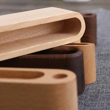 Деревянный ящик для хранения, органайзер, Визитная кличка, футляр для карт, Круглый Угловой Держатель