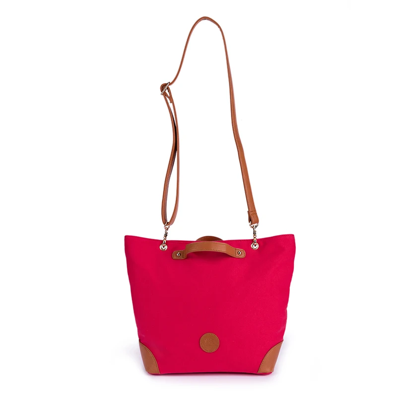 Модная парусиновая сумка для женщин с одним ремешком через плечо, кожаная Лоскутная Повседневная Универсальная женская сумка