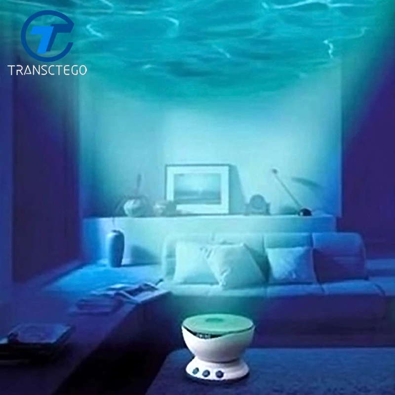 

TRANSCTEGO LED projection lamp USB charging atmosphere lamp therapy projection light Creative speakers night light