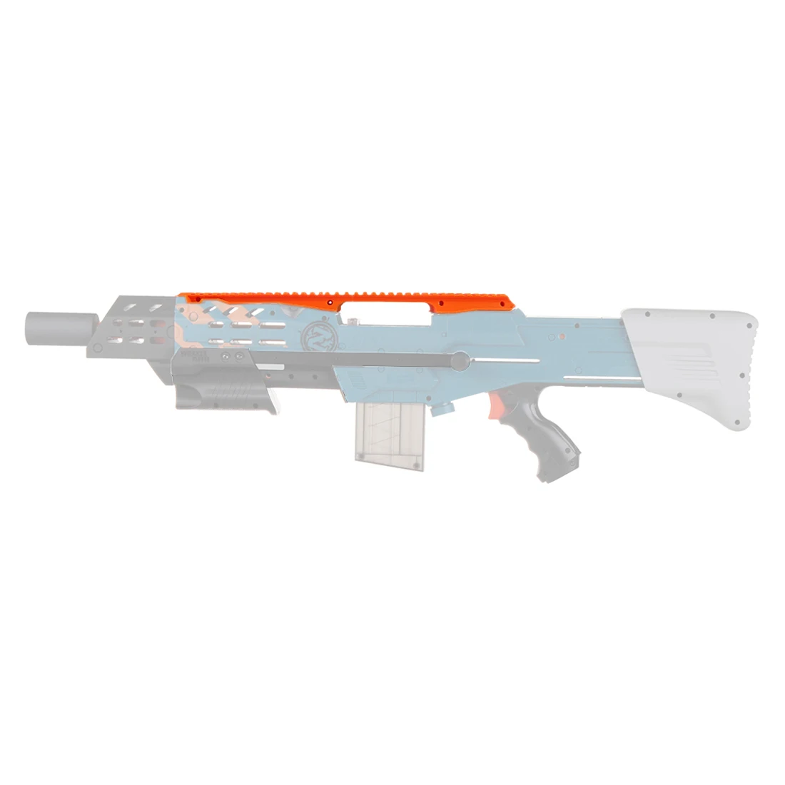 

Worker F10555 3D Printing Top Rail for Nerf N-Strike Elite Longshot CS-6/for Nerf Zombie Strike ZED Squad Longshot CS-12 Blaster