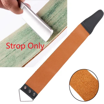 

Random Color Professional Leather Sharpening Canvas Strop for Barber Open Straight Razor Sharpening Shave