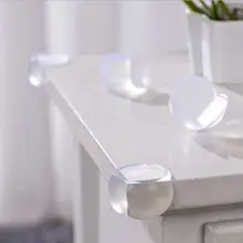 4 шт./лот для безопасности ребенка Силиконовый протектор стол угловой край Защитная крышка Дети антиколлизия Защита краев и углов