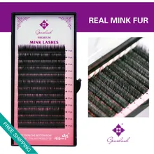 Genielash C curl настоящие норковые ресницы для наращивания Индивидуальные ресницы салонные профессиональные ресницы Безжалостное удлинение норки ресницы