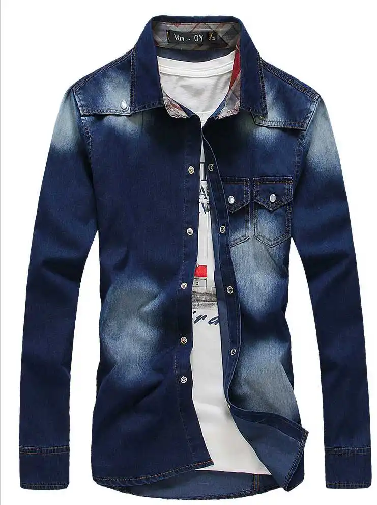 men's fashion denim shirts 5