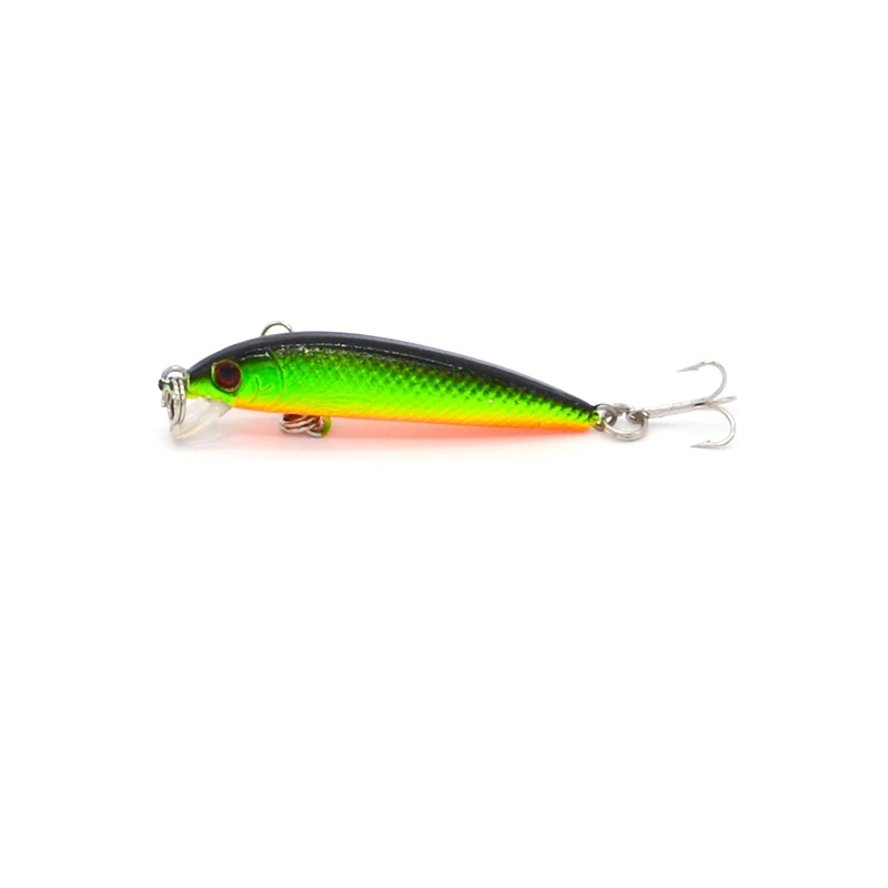 1Pcs 5.5cm 3.3g Laser Artificial Bait Minnow Fishing Lure Hard Bait With 8#  Treble Hooks Fishing 3D Eyes Lifelike Wobble Popper - AliExpress