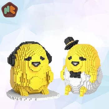

HC Mini Micro Diamond Particle Block Cartoon Music Gentlement Gudetama Anime DIY Block Decompression Educational Children Toys