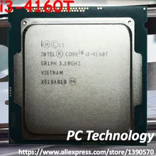 Original Intel core i3-4160T SR1PH CPU 3.10GHz 3M 35W 22nm LGA1150 i3 4160T Dual-core Desktop processor Free shipping