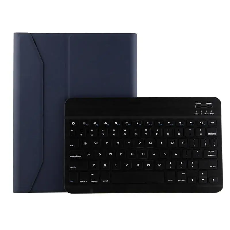 FT-1030E Bluetooth клавиатура чехол Полный корпус защитный чехол для планшета для ipad - Цвет: Синий