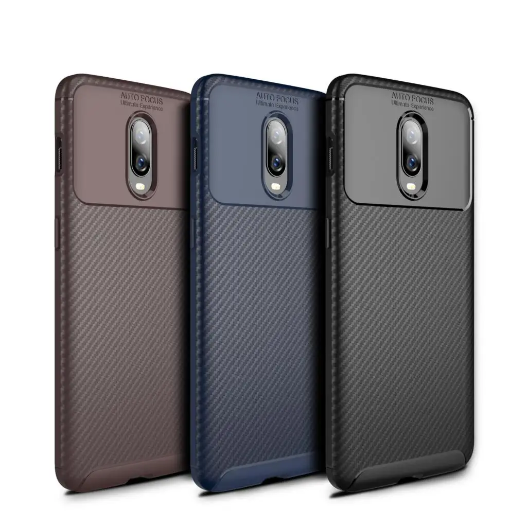 

Carbon Fiber Phone Case For Oneplus One plus 6 6T 7 High Quality Grid Cover For Vivo NEX S A Y83 Y97 V11 X23 X27 i V15 Pro Coque