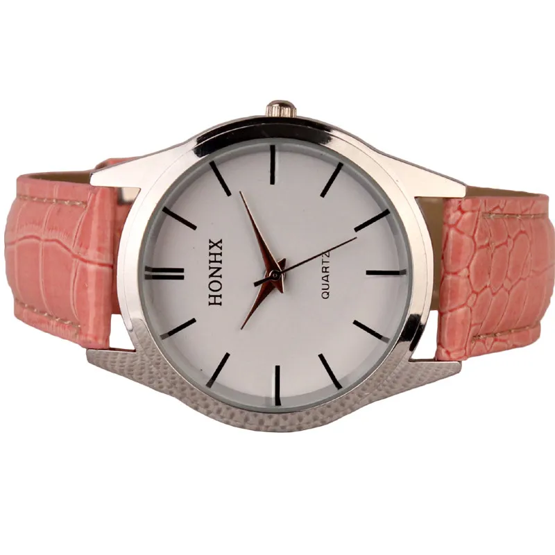 Luxury Fashion Womens Mens Ladies watch Faux Leather Quartz Analog Dress Bracelet Wrist Watch Clock relogio feminino M06 (14)