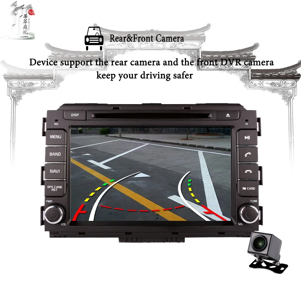 Clearance 2din 8" Android 9.0 for KIA Carnival Sedona 2014 -2016 car dvd,gps navigation,wifi,radio,bluetooth,Steering wheel Map mic screen 1