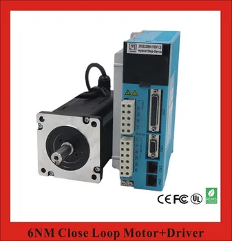 

3 Phase NEMA34 6NM Closed Loop Stepper Servo Motor Driver Kit for CNC Cutting Machine Engraving Machine