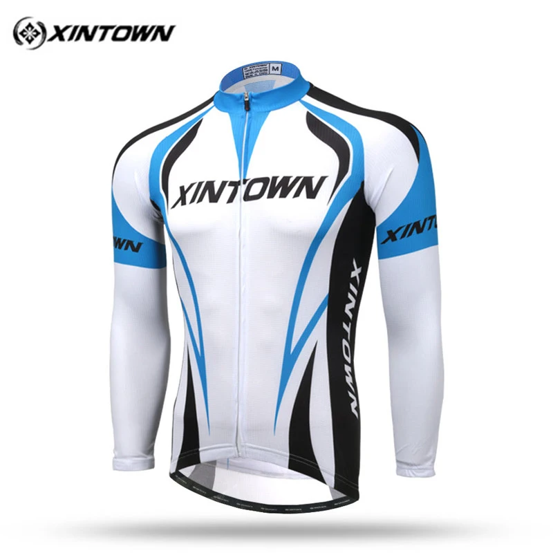 Xintown Autumn Men Long Sleeve Cycling Jersey Pro Team MTB Bike Jersey Racing Sport Cycling Clothing Riding Bicycle Wear Clothes