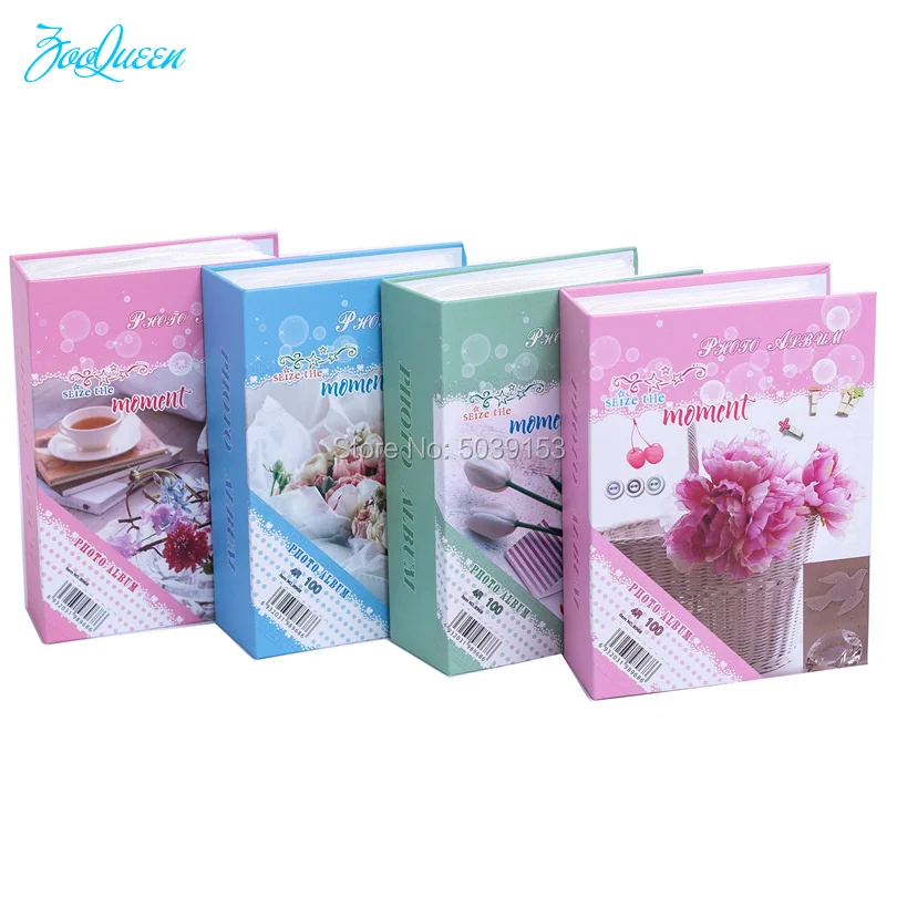 

Simple Flower Series 100pcs Photo Album hd Family Graduation Home Decor Kid's Children Baby Wedding Desk Photos pictures Album