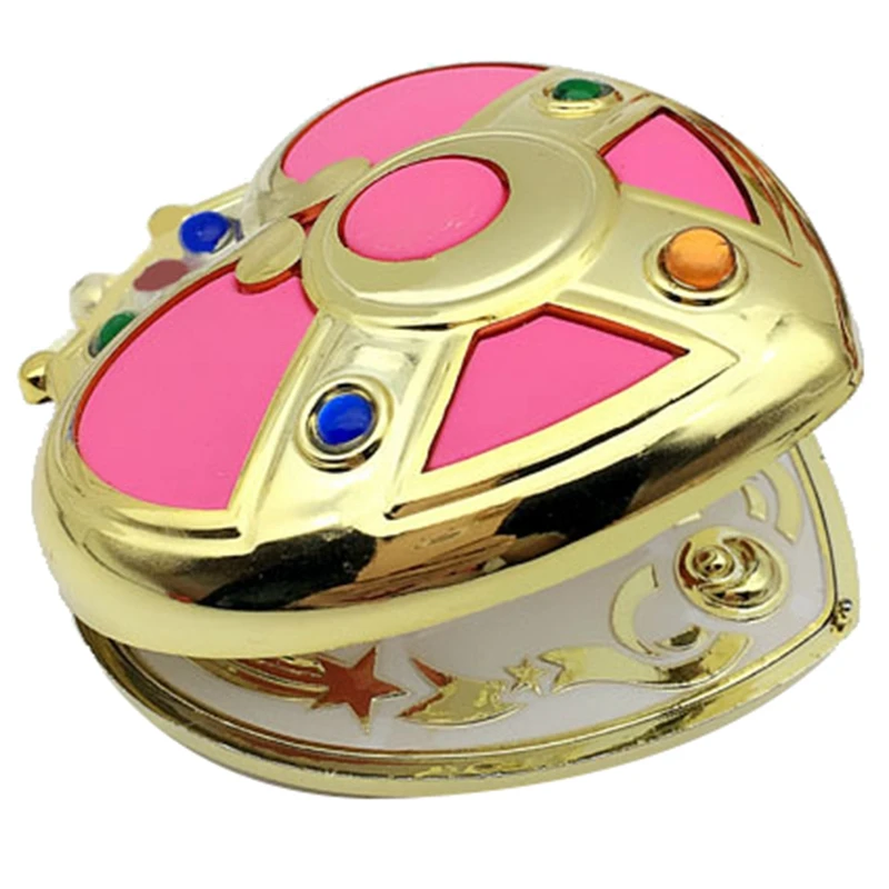 

Cute Sailor Moon S Moonlight Memory Series Cosmic Heart Mirror Case Compact Crystal Cosmetic Make Up Mirror