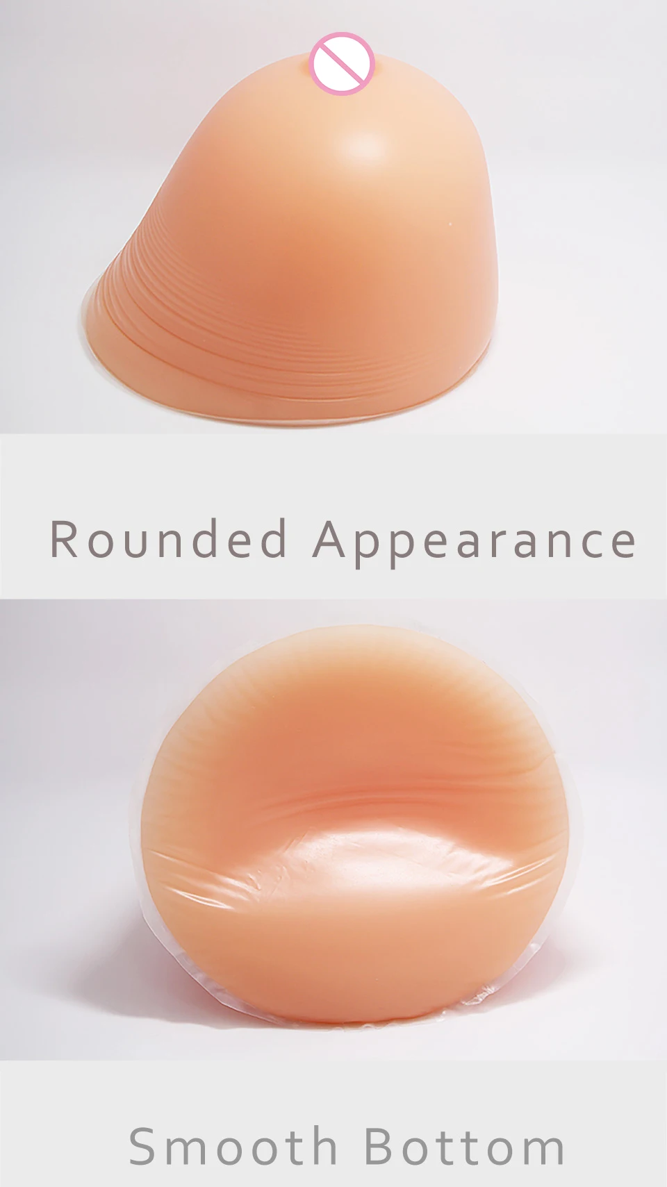 Komaynaly 1000g Silicone Breast Forms 1 Pair Fake Boobs Fake Breast Prosthetic Breast Forms for Crossdresser Mastectomy Cosplay (5)