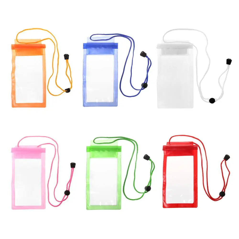 Сильный 3 Слои запечатывания сумки для плавания Водонепроницаемый мешок для смартфона сумка Сумки для дайвинга для iPhone Карманный чехол для samsung Xiaomi htc - Цвет: Random delivery