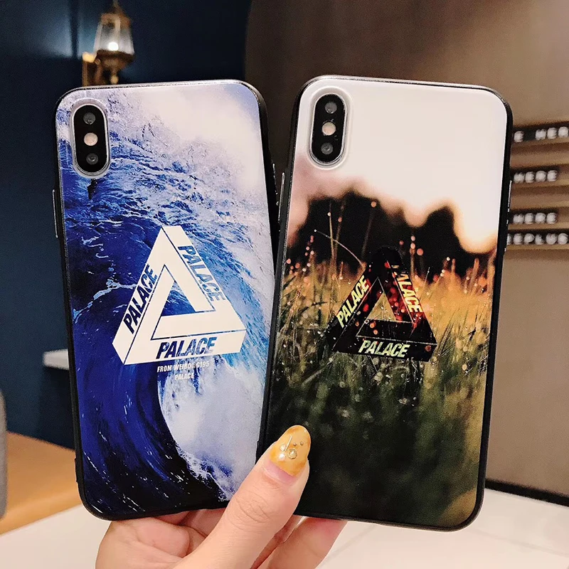 Luxury Britain Brand Off Palace White Sports Street Skateboard Phone Case For Iphone 8 7 6 6S Plus X XS MAX XR Soft Back Cover |