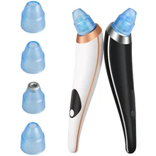 Прибор для вакуумной чистки лица акне с вибрациями, чистые поры, отшелушивающая очистка отсасывающая машина для чистки лица Уход за кожей инструмент для ухода за кожей лица