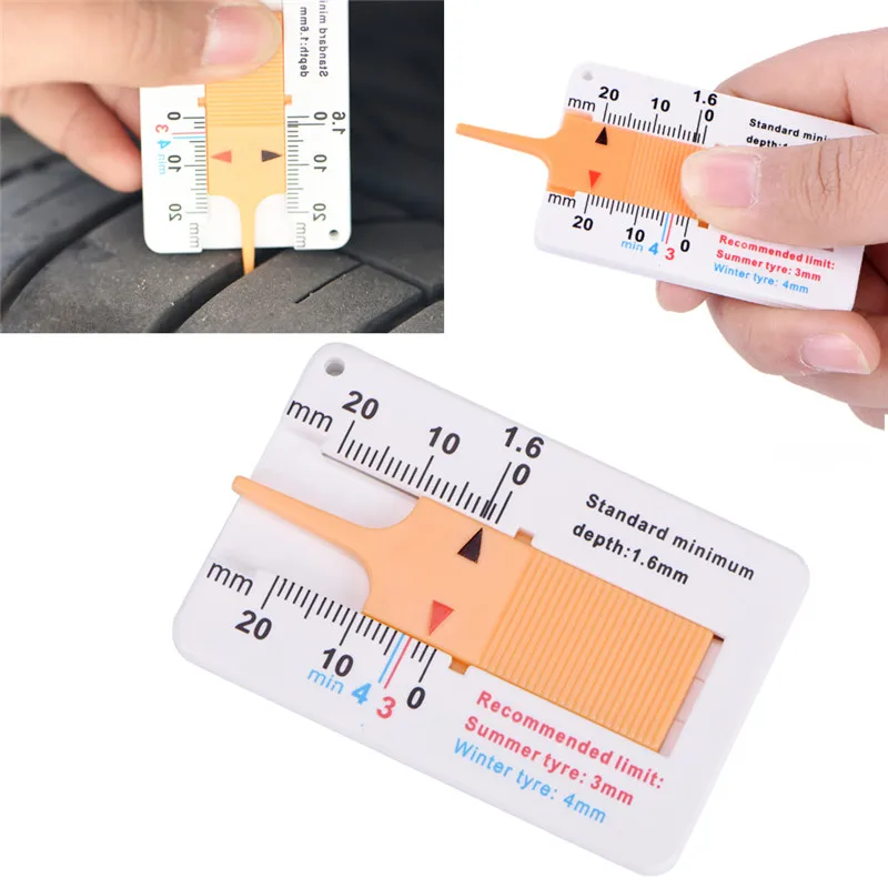 New Arrival 1pcs Car Motorcycle Caravan Trailer Wheel Measure Tyre Tread Depth Gauge Caliper Wholesale | Автомобили и мотоциклы